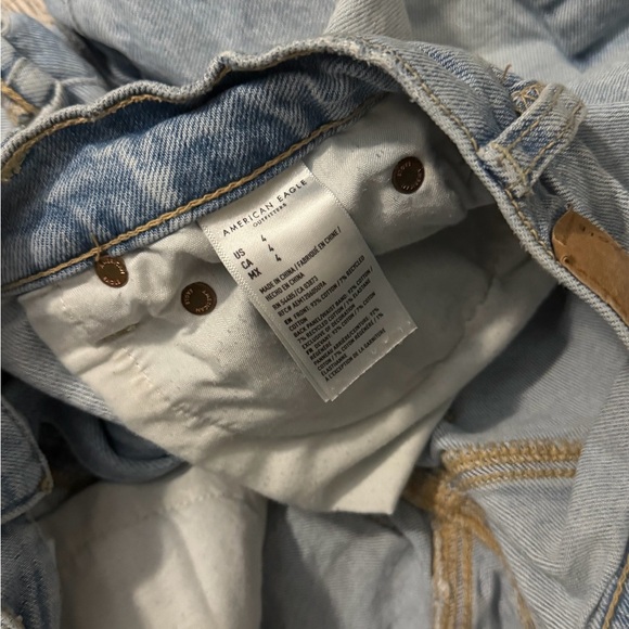 American Eagle Outfitters Ripped Light Blue Jean Shorts - Picture 5 of 5
